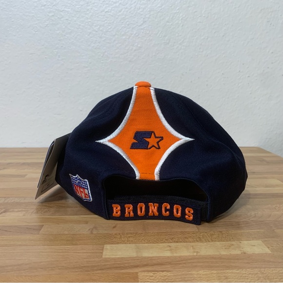 Brand New With Tags Vintage STARTER Pro Line NFL Denver Broncos Strap Back Hat - Picture 3 of 8